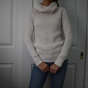 Cream Knit Turtleneck